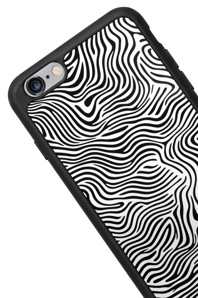 iPhone 6 Plus Uyumlu Çizgi Sanatı Tasarımlı Glossy Premium Kılıf