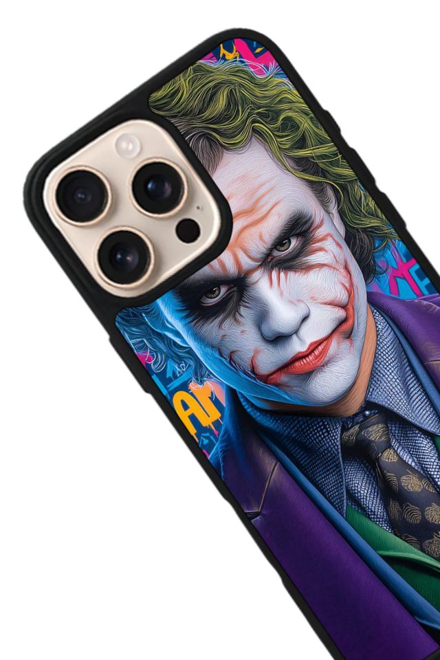 iPhone 16 Pro Max Uyumlu Joker Tasarımlı Glossy Premium Kılıf