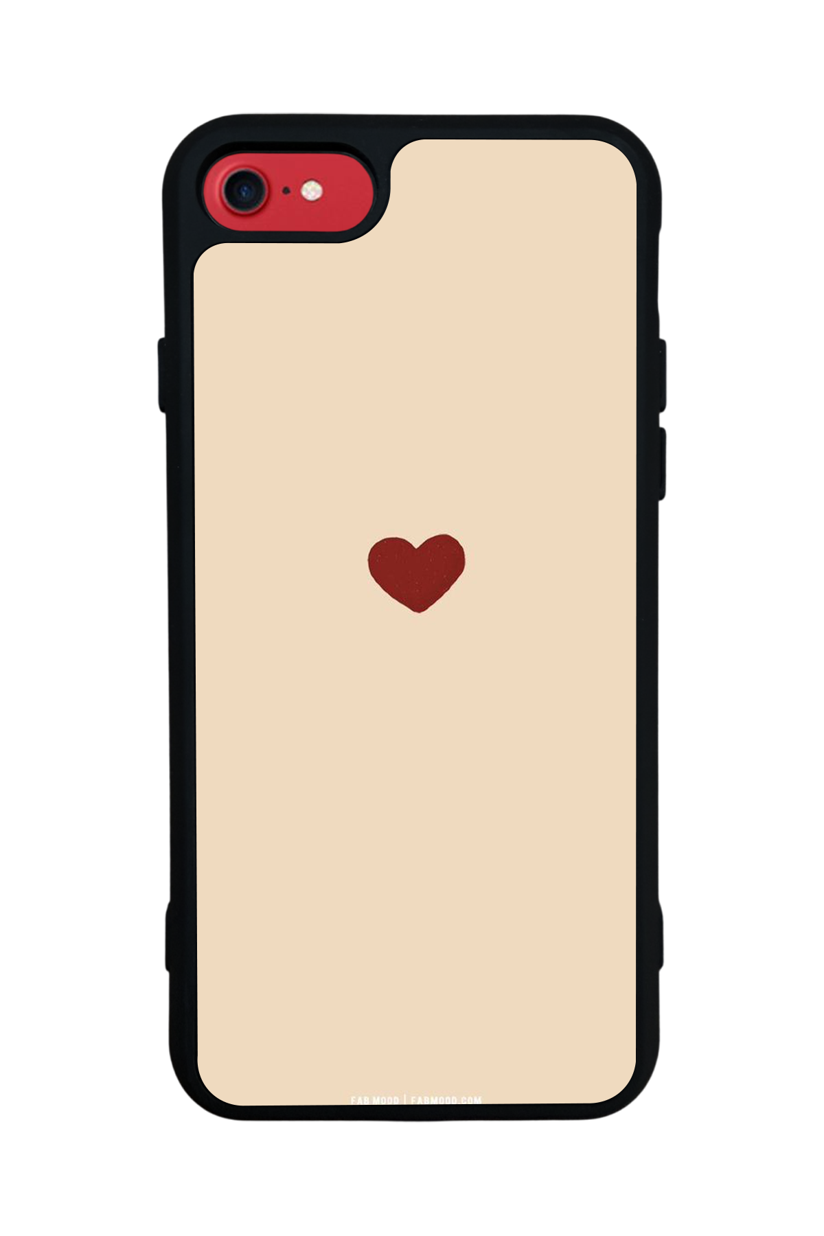 iPhone SE Uyumlu Kalp Love Tasarımlı Glossy Premium Kılıf