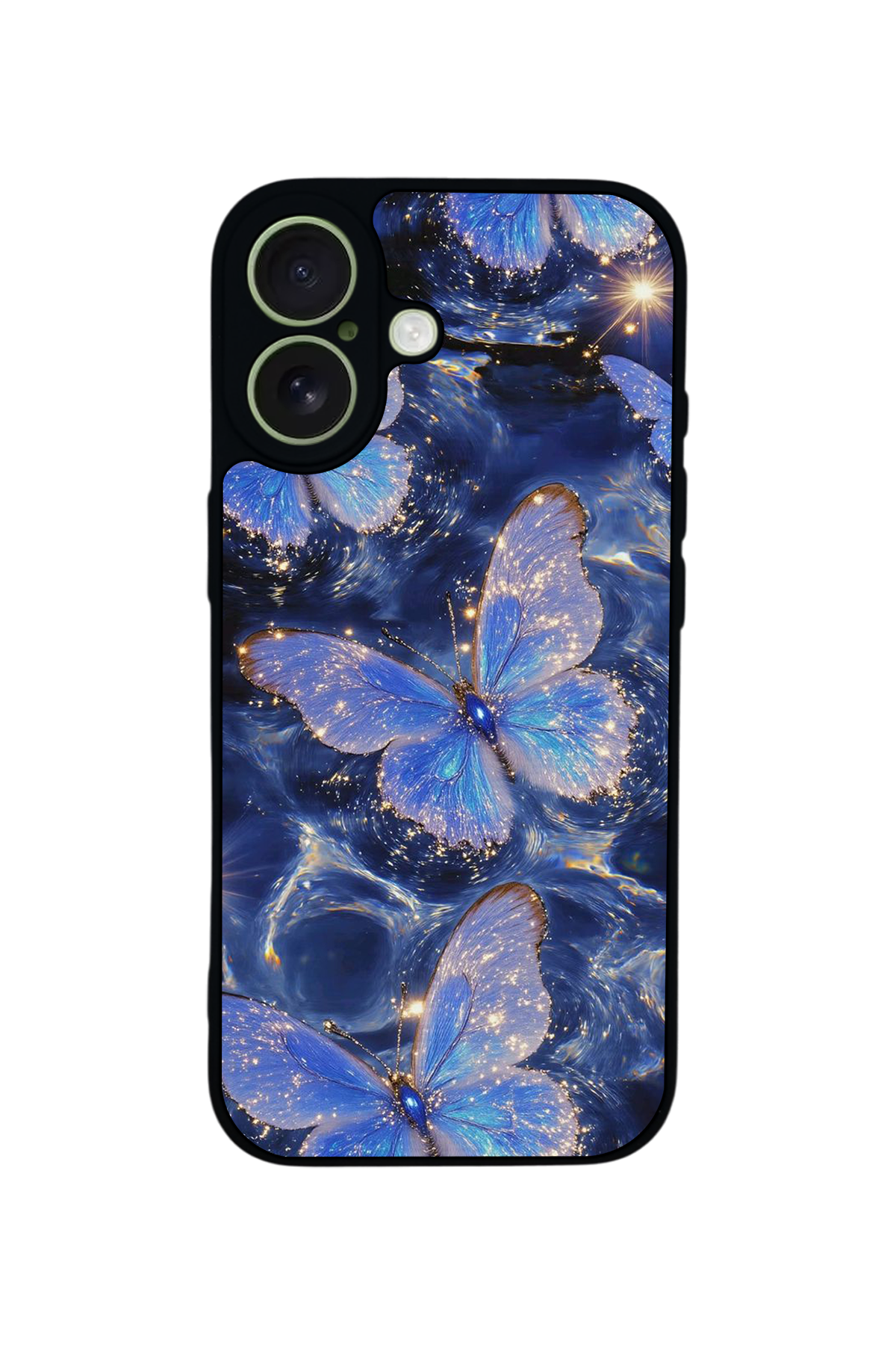 iPhone 17 Uyumlu Kelebek Tasarımlı Glossy Premium Kılıf
