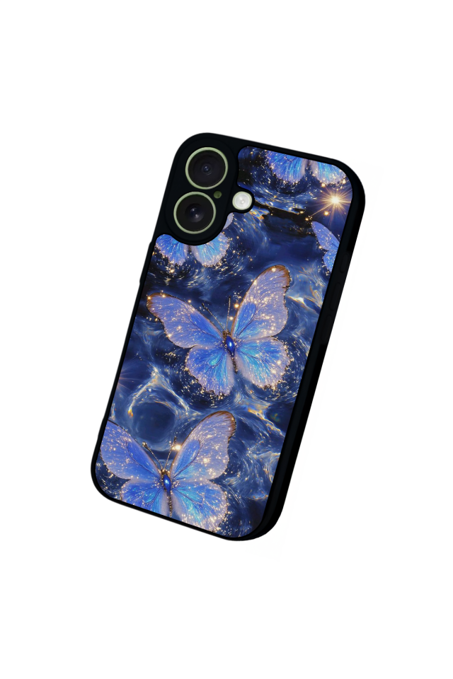 iPhone 17 Uyumlu Kelebek Tasarımlı Glossy Premium Kılıf