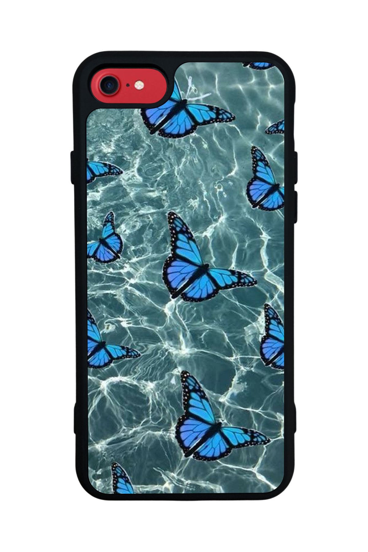 iPhone 7 Uyumlu Kelebek Tasarımlı Glossy Premium Kılıf