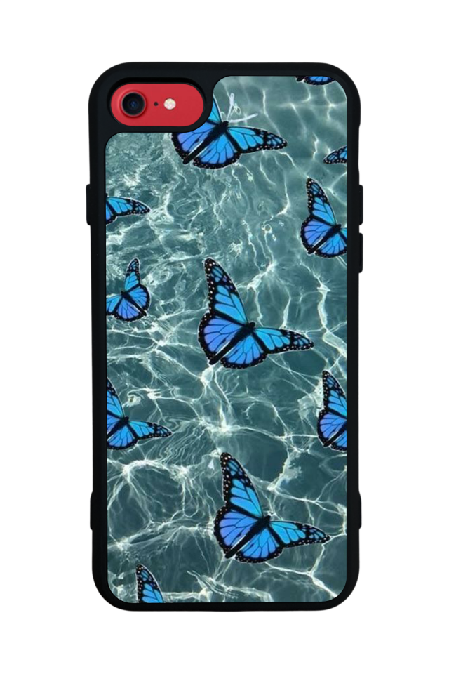 iPhone 7 Uyumlu Kelebek Tasarımlı Glossy Premium Kılıf