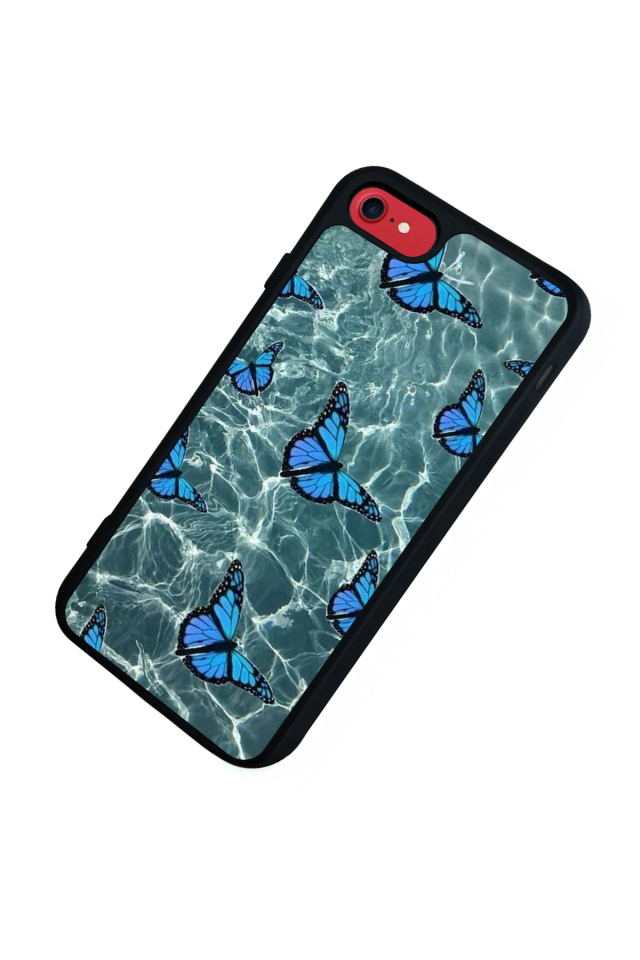 iPhone 7 Uyumlu Kelebek Tasarımlı Glossy Premium Kılıf