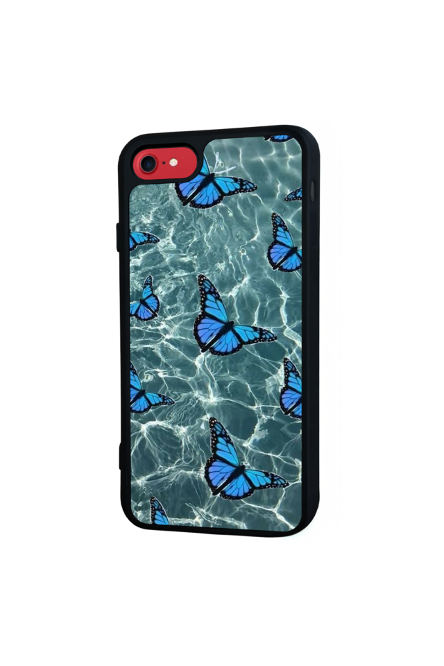 iPhone 7 Uyumlu Kelebek Tasarımlı Glossy Premium Kılıf