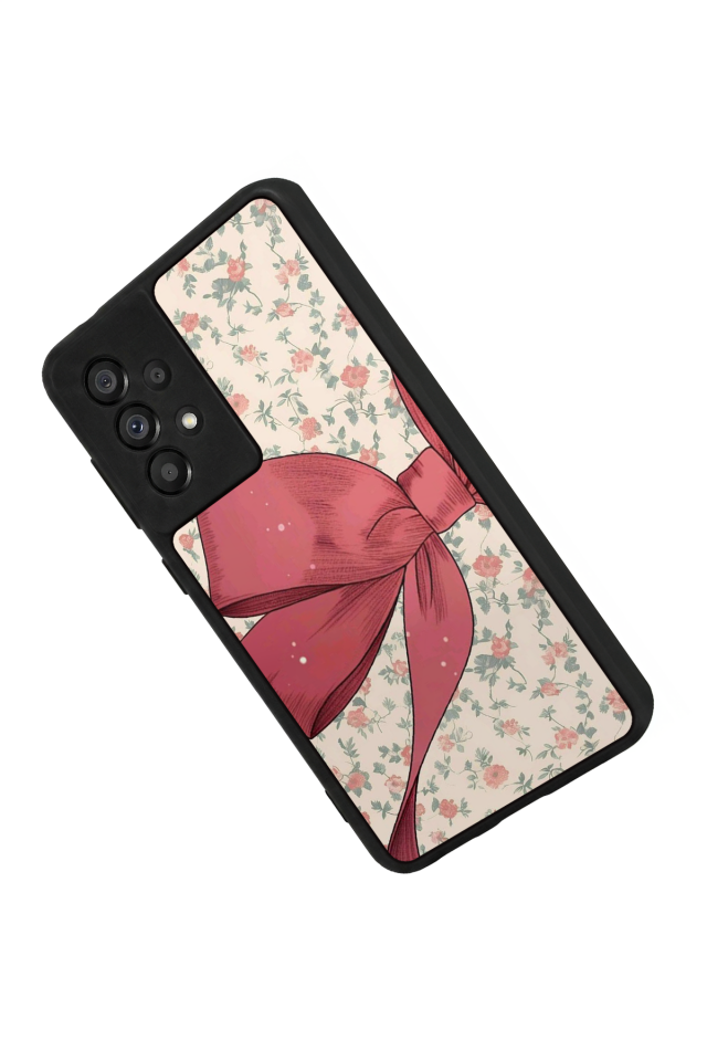 Samsung Galaxy A73 Uyumlu Kurdele Tasarımlı Glossy Premium Kılıf