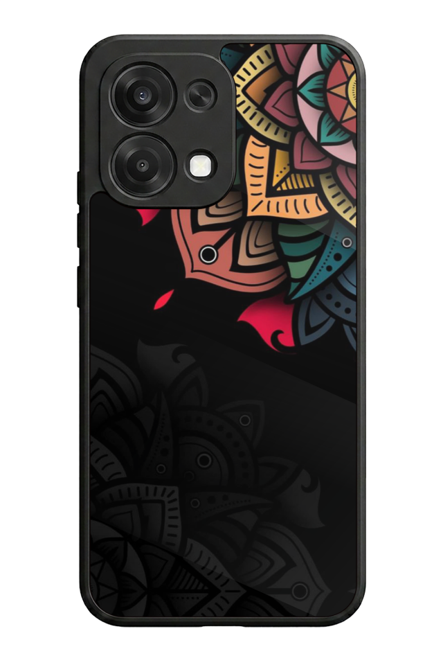 Oppo A6 Pro Uyumlu Mandala Tasarımlı Glossy Premium Kılıf