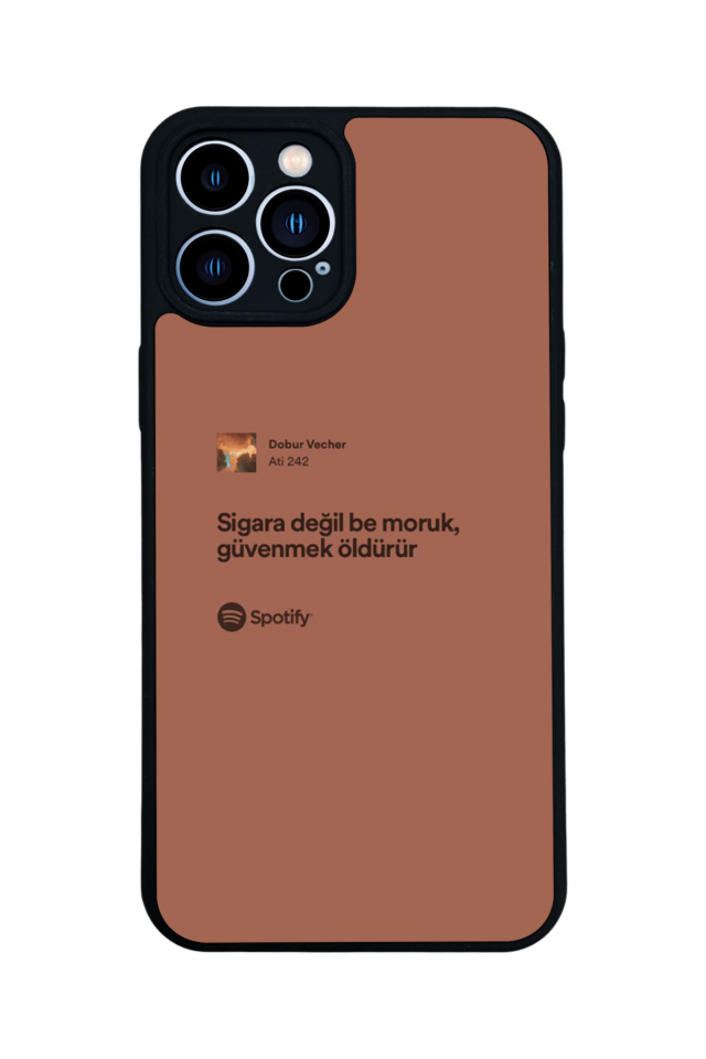 iPhone 13 Pro Max Uyumlu Sarki Sozleri Tasarımlı Glossy Premium Kılıf
