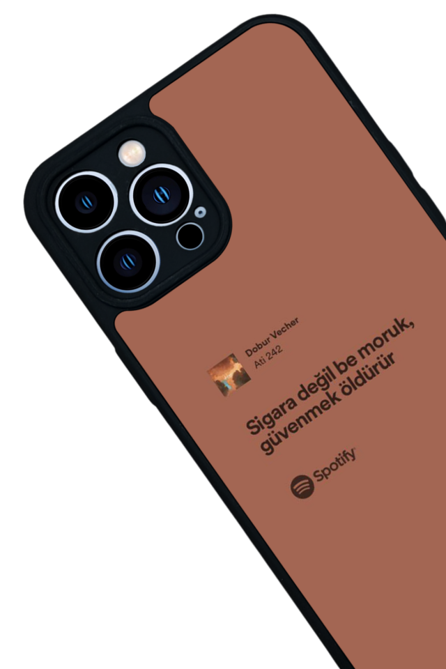 iPhone 13 Pro Max Uyumlu Sarki Sozleri Tasarımlı Glossy Premium Kılıf