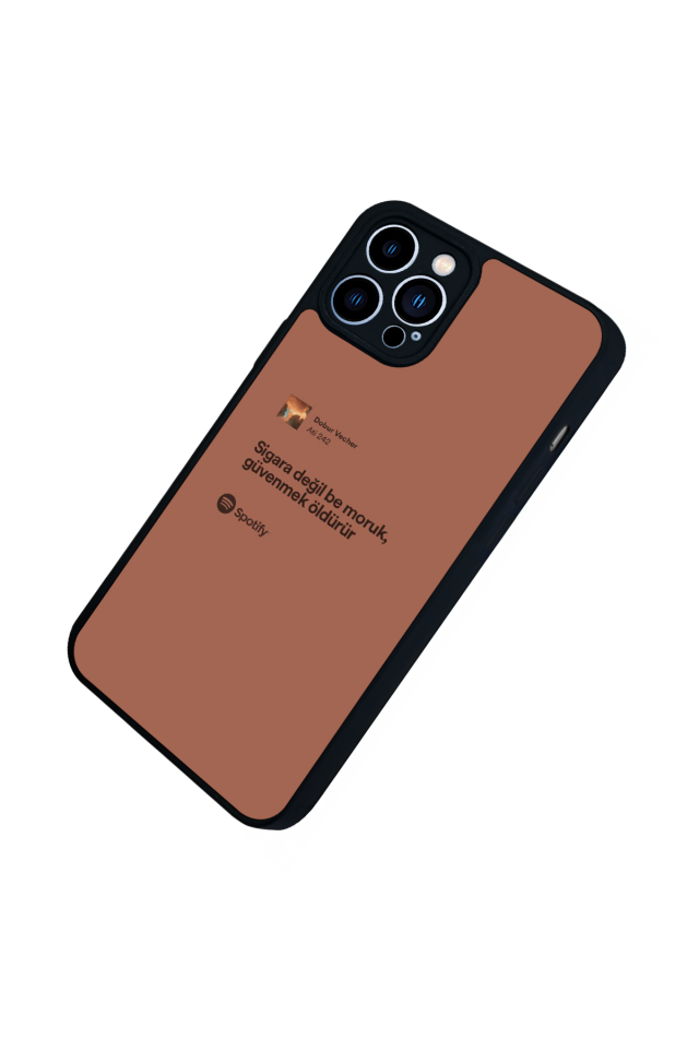 iPhone 13 Pro Max Uyumlu Sarki Sozleri Tasarımlı Glossy Premium Kılıf