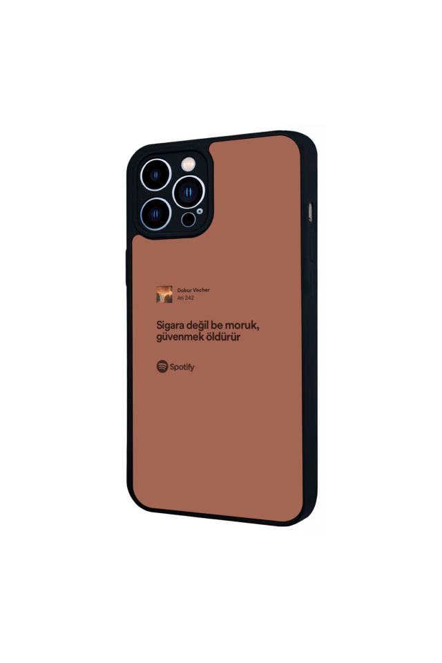 iPhone 13 Pro Max Uyumlu Sarki Sozleri Tasarımlı Glossy Premium Kılıf