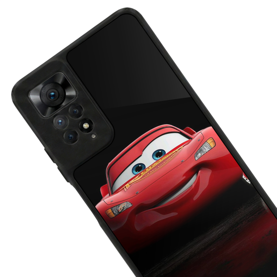 Xiaomi Redmi Note 12 Pro Uyumlu Şimsek McQueen Tasarımlı Glossy Premium Kılıf