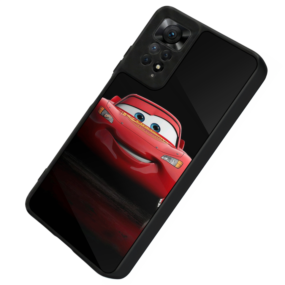 Xiaomi Redmi Note 12 Pro Uyumlu Şimsek McQueen Tasarımlı Glossy Premium Kılıf