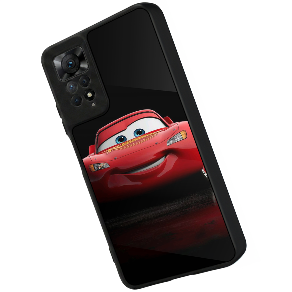 Xiaomi Redmi Note 12 Pro Uyumlu Şimsek McQueen Tasarımlı Glossy Premium Kılıf