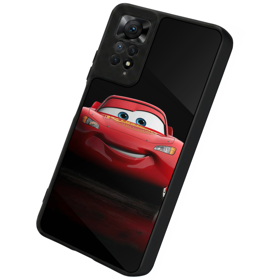Xiaomi Redmi Note 12 Pro Uyumlu Şimsek McQueen Tasarımlı Glossy Premium Kılıf