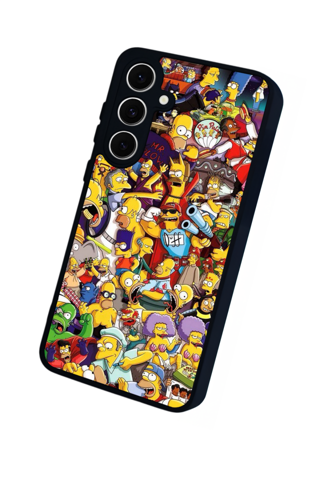 Samsung Galaxy A16 Uyumlu The Simpsons Tasarımlı Glossy Premium Kılıf