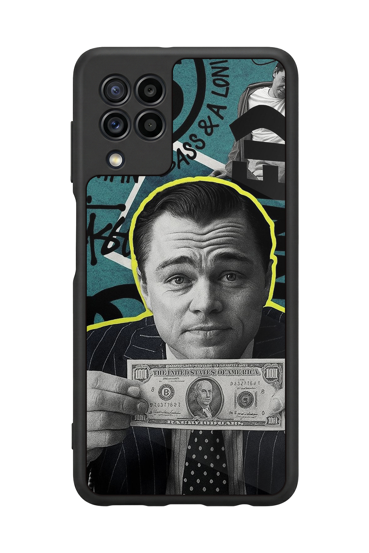 Samsung Galaxy M22 Uyumlu TheWolf Tasarımlı Glossy Premium Kılıf