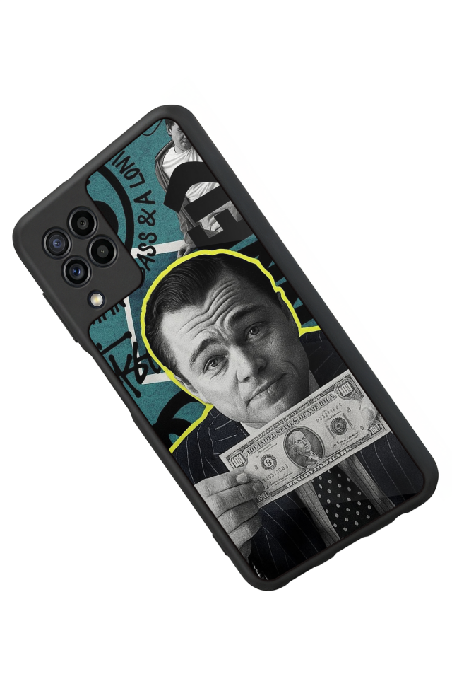 Samsung Galaxy M22 Uyumlu TheWolf Tasarımlı Glossy Premium Kılıf