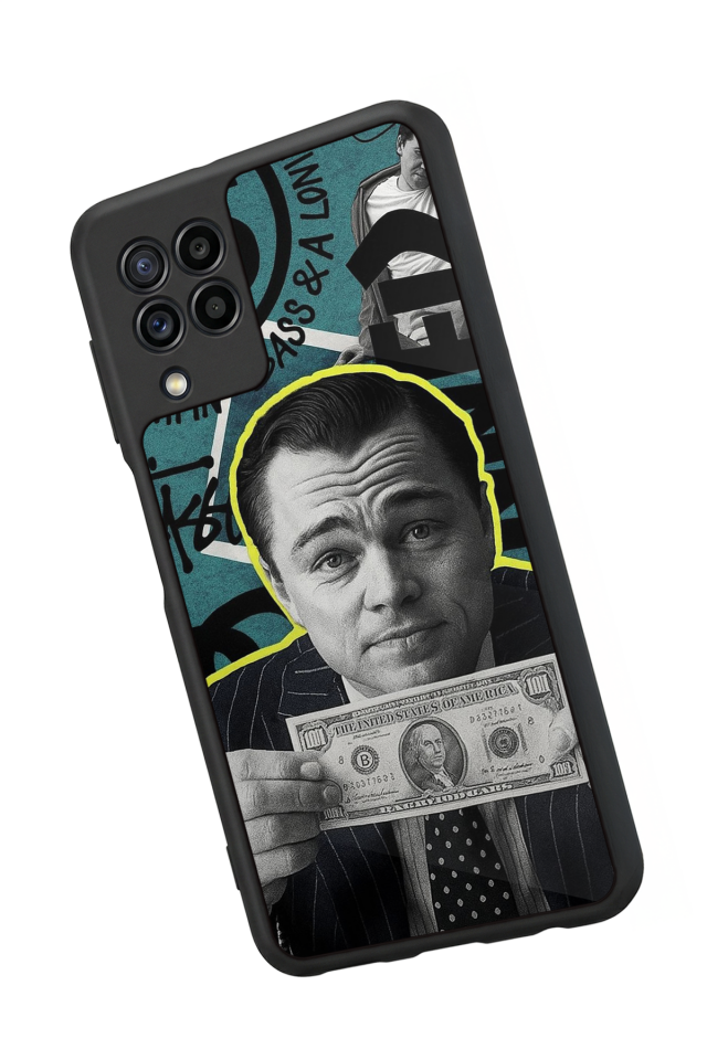 Samsung Galaxy M22 Uyumlu TheWolf Tasarımlı Glossy Premium Kılıf