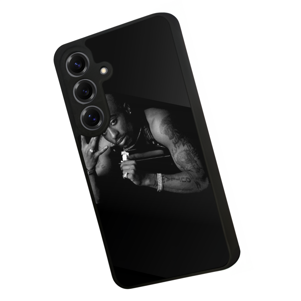 Samsung Galaxy S25 Uyumlu Tupac Tasarımlı Glossy Premium Kılıf