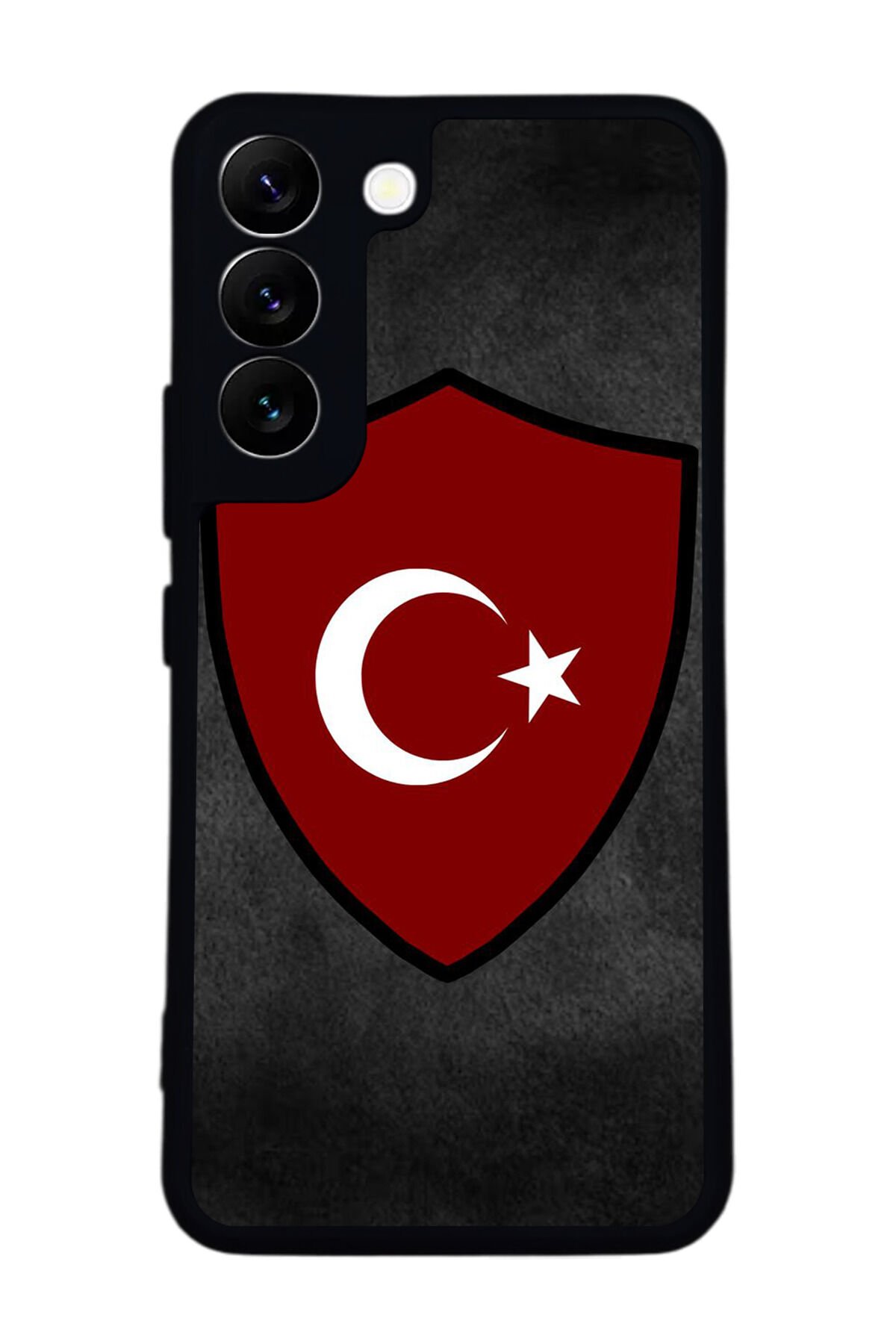 Samsung Galaxy S22 Uyumlu Türk Bayragi Tasarımlı Glossy Premium Kılıf