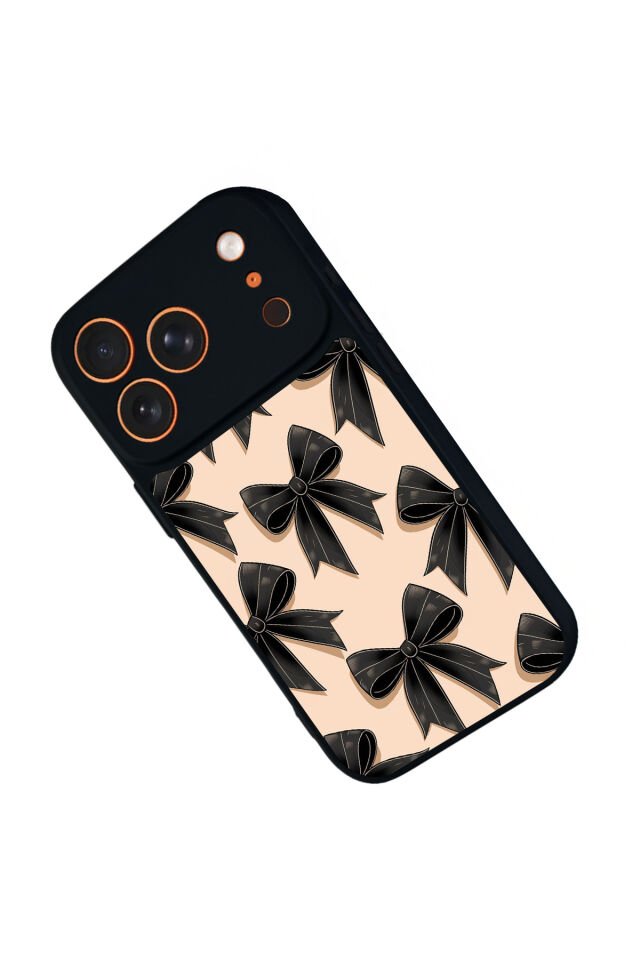 iPhone 17 Pro Max Uyumlu Kurdele Tasarımlı Glossy Premium Kılıf