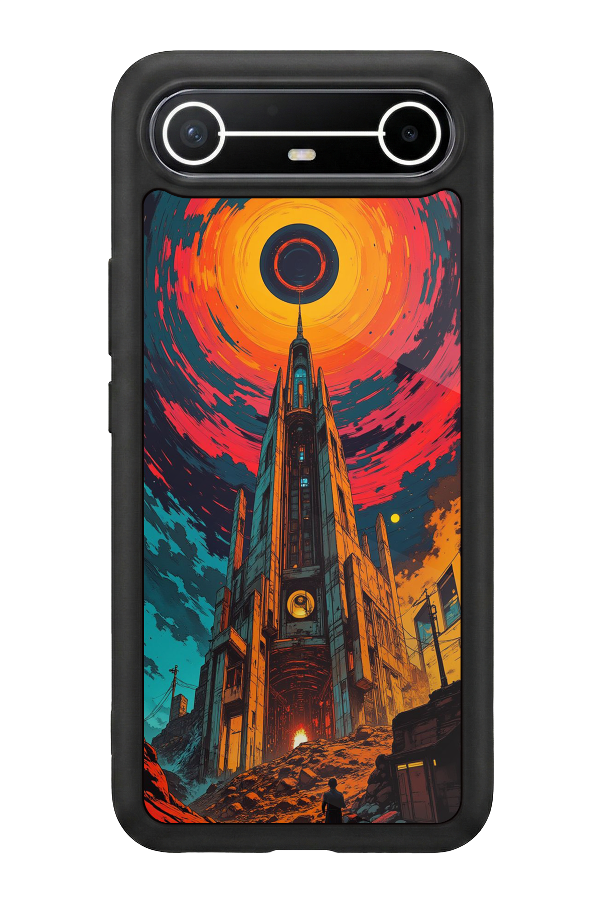Tecno Spark Slim 5G Uyumlu Abstract Tasarımlı Glossy Premium Kılıf