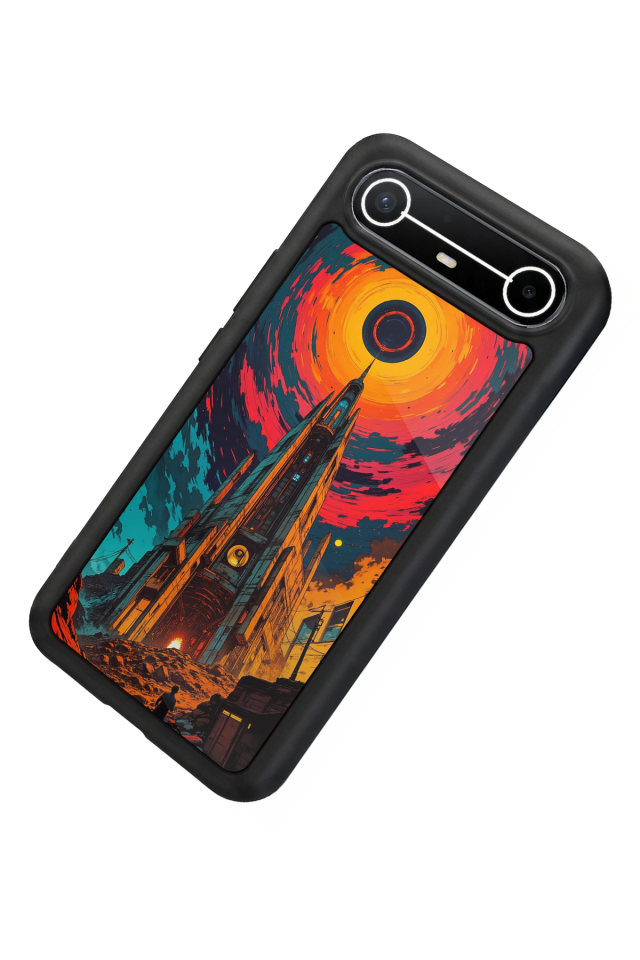 Tecno Spark Slim 5G Uyumlu Abstract Tasarımlı Glossy Premium Kılıf