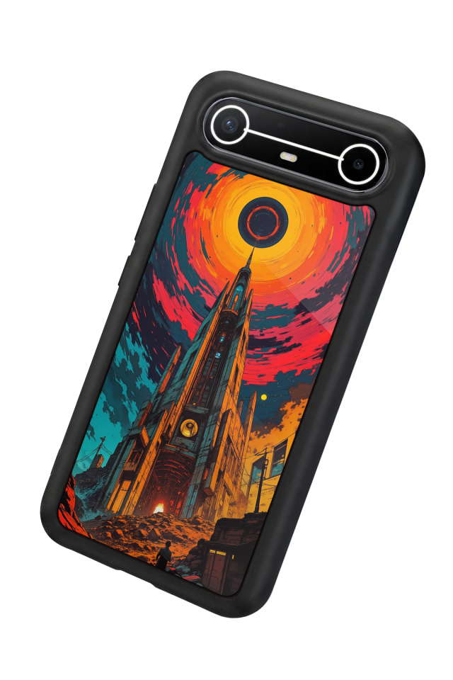 Tecno Spark Slim 5G Uyumlu Abstract Tasarımlı Glossy Premium Kılıf