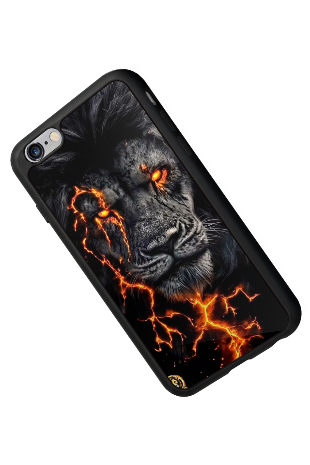 iPhone 6s Plus Uyumlu Aslan Tasarımlı Glossy Premium Kılıf