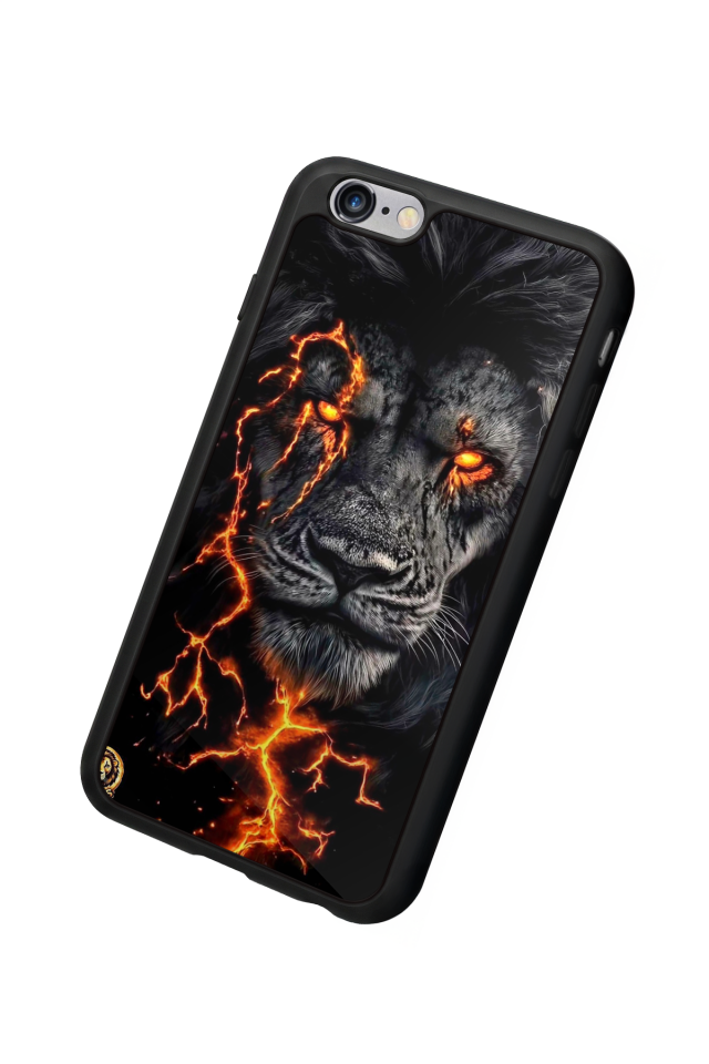 iPhone 6s Plus Uyumlu Aslan Tasarımlı Glossy Premium Kılıf