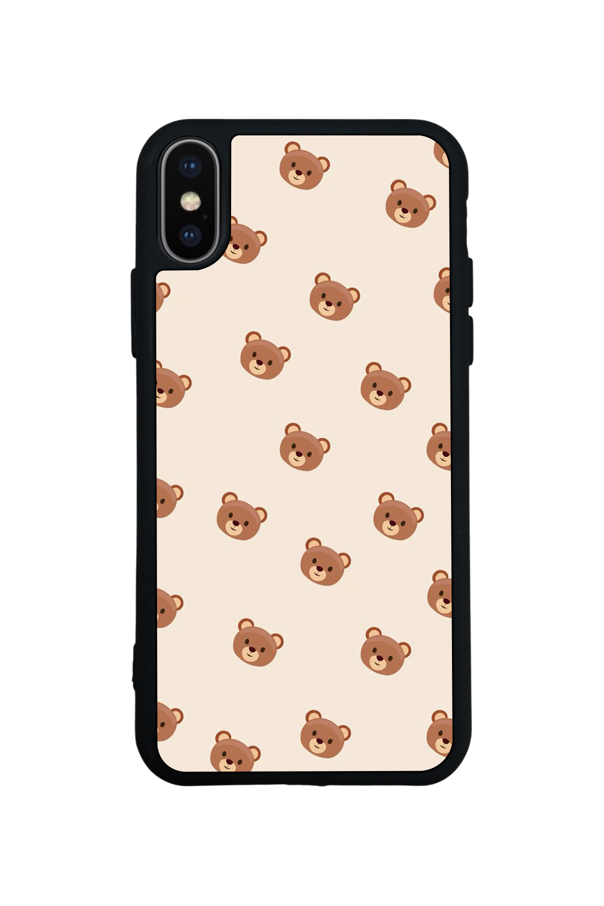 iPhone X/ XS Uyumlu Ayı Tasarımlı Glossy Premium Kılıf