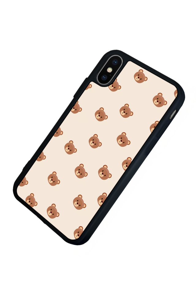 iPhone X/ XS Uyumlu Ayı Tasarımlı Glossy Premium Kılıf