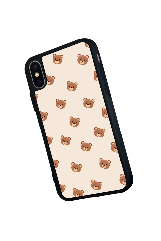 iPhone X/ XS Uyumlu Ayı Tasarımlı Glossy Premium Kılıf