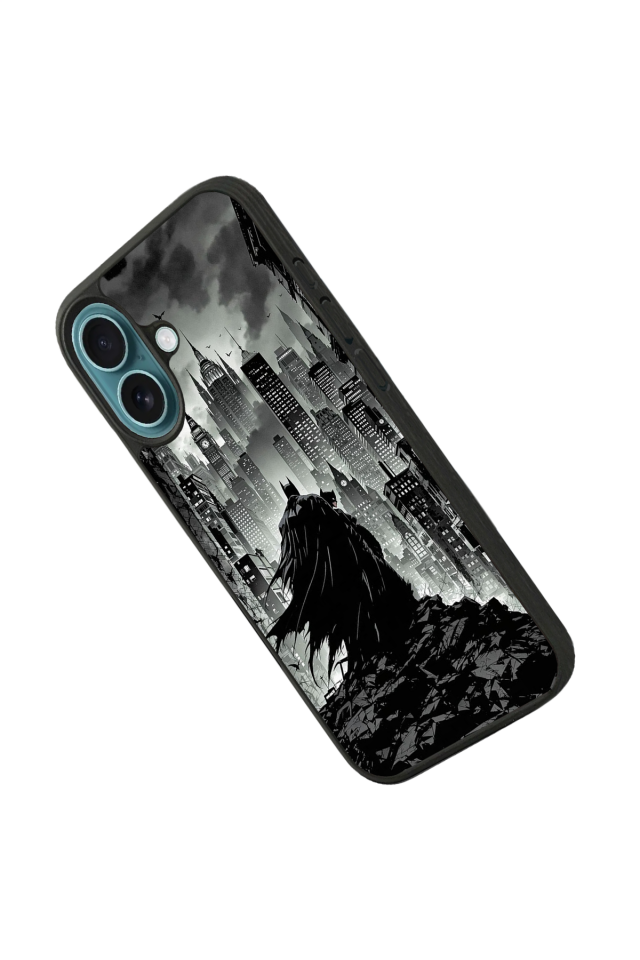 iPhone 16 Uyumlu Batman Tasarımlı Glossy Premium Kılıf