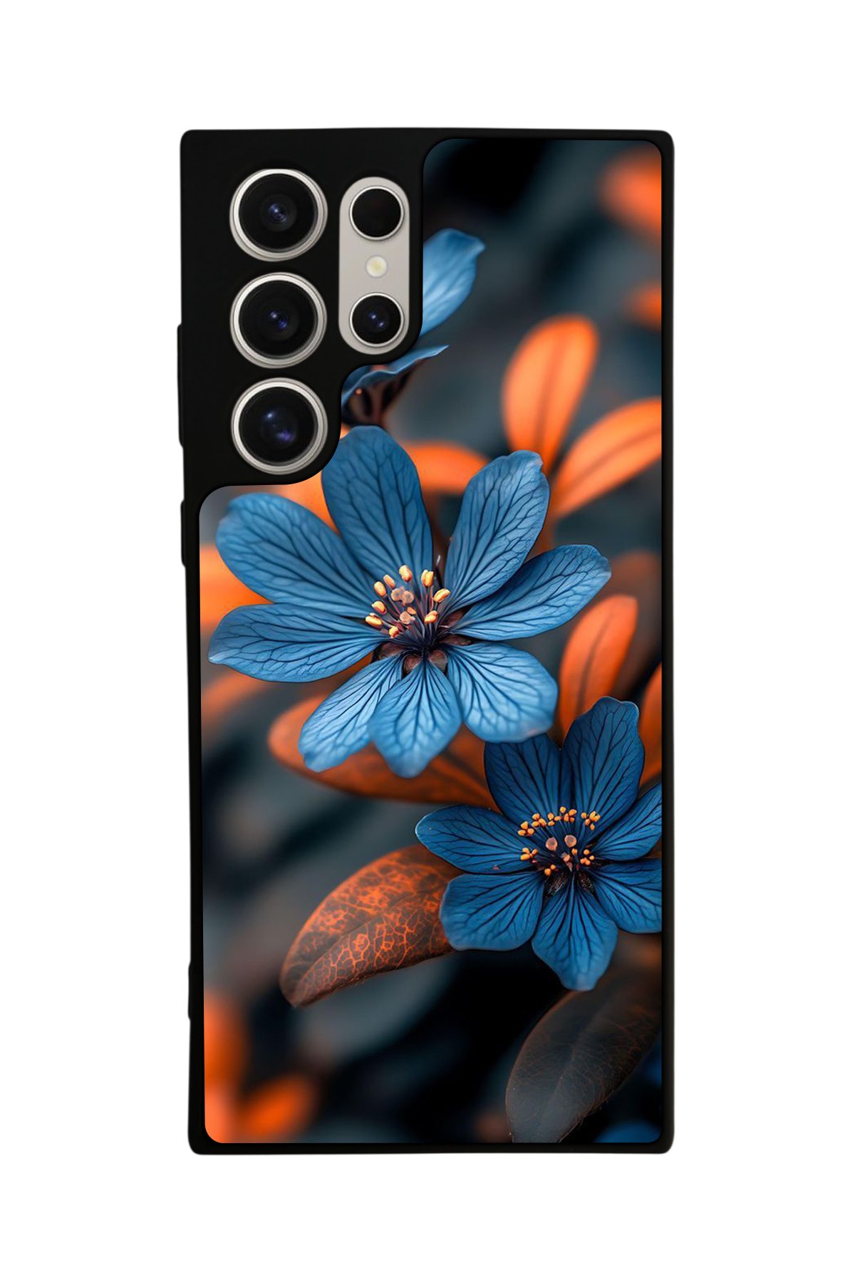 Samsung Galaxy S22 Ultra Uyumlu Cicek Tasarımlı Glossy Premium Kılıf