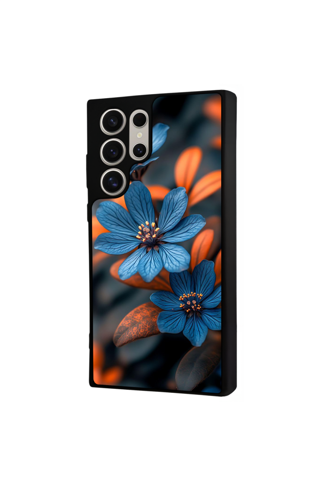 Samsung Galaxy S22 Ultra Uyumlu Cicek Tasarımlı Glossy Premium Kılıf