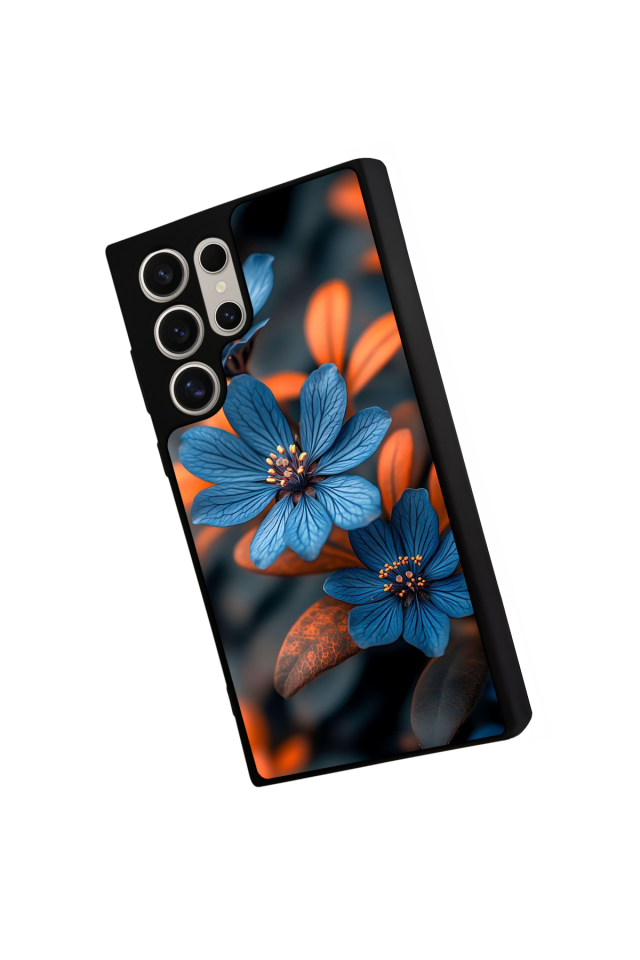 Samsung Galaxy S22 Ultra Uyumlu Cicek Tasarımlı Glossy Premium Kılıf