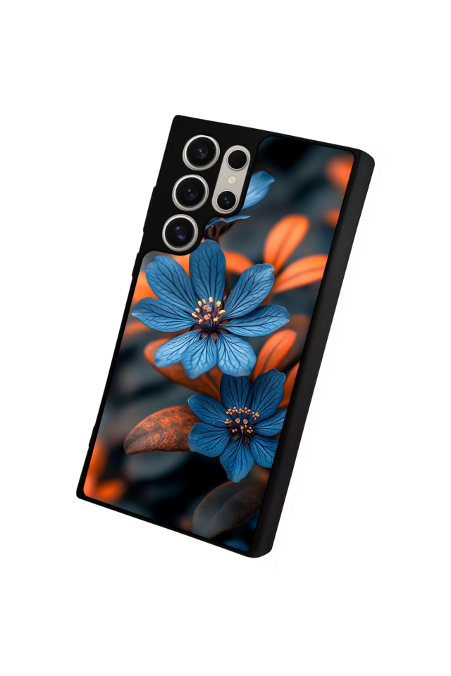 Samsung Galaxy S22 Ultra Uyumlu Cicek Tasarımlı Glossy Premium Kılıf