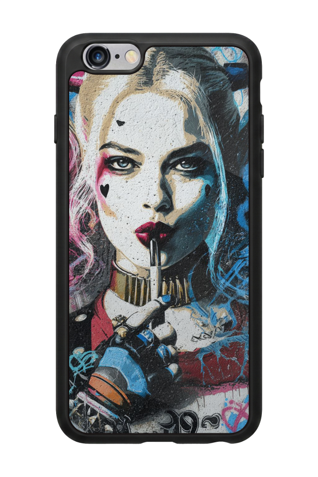iPhone 6s Plus Uyumlu HarleyQueen Tasarımlı Glossy Premium Kılıf