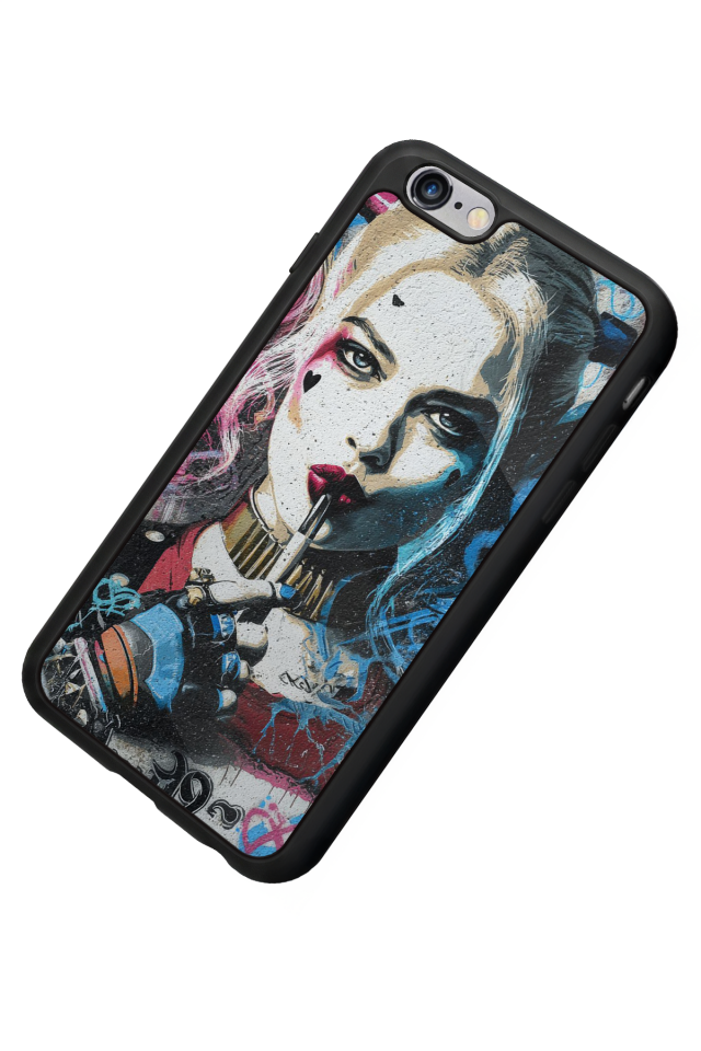 iPhone 6s Plus Uyumlu HarleyQueen Tasarımlı Glossy Premium Kılıf