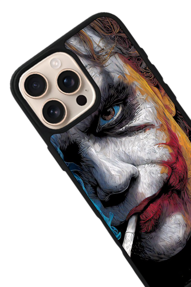 iPhone 16 Pro Max Uyumlu Joker Tasarımlı Glossy Premium Kılıf