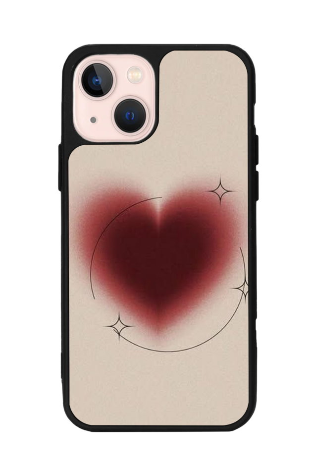 iPhone 15 Uyumlu Kalp Love Tasarımlı Glossy Premium Kılıf