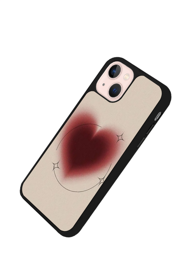 iPhone 15 Uyumlu Kalp Love Tasarımlı Glossy Premium Kılıf