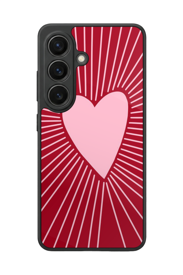 Samsung Galaxy S26 Uyumlu Kalp Love Tasarımlı Glossy Premium Kılıf