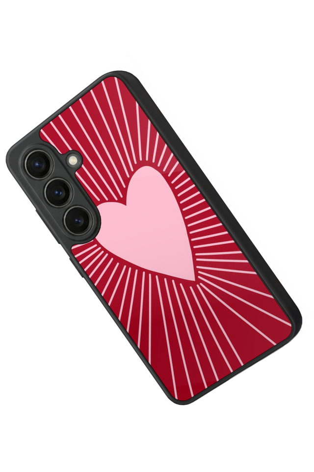 Samsung Galaxy S26 Uyumlu Kalp Love Tasarımlı Glossy Premium Kılıf