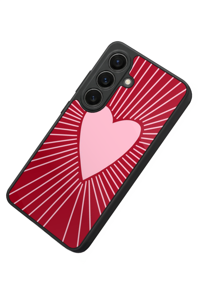 Samsung Galaxy S26 Uyumlu Kalp Love Tasarımlı Glossy Premium Kılıf