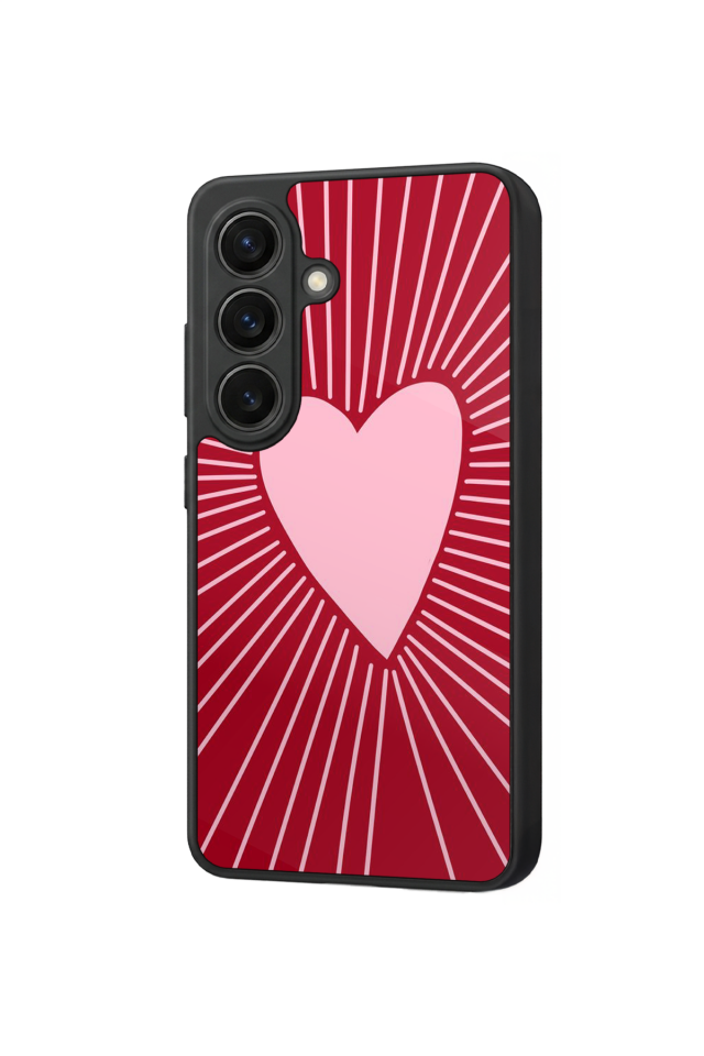 Samsung Galaxy S26 Uyumlu Kalp Love Tasarımlı Glossy Premium Kılıf