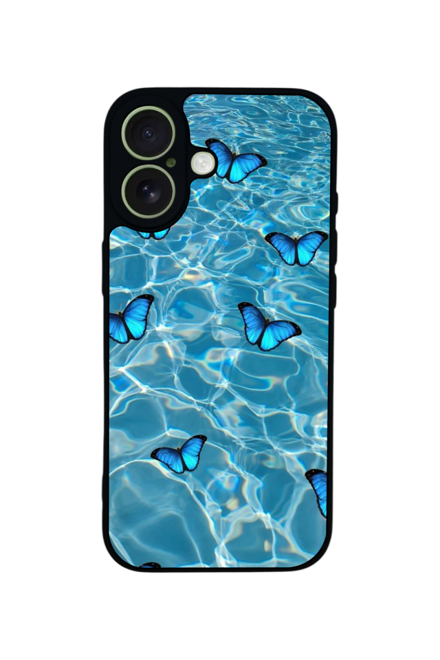 iPhone 17 Uyumlu Kelebek Tasarımlı Glossy Premium Kılıf
