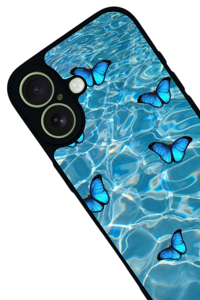 iPhone 17 Uyumlu Kelebek Tasarımlı Glossy Premium Kılıf